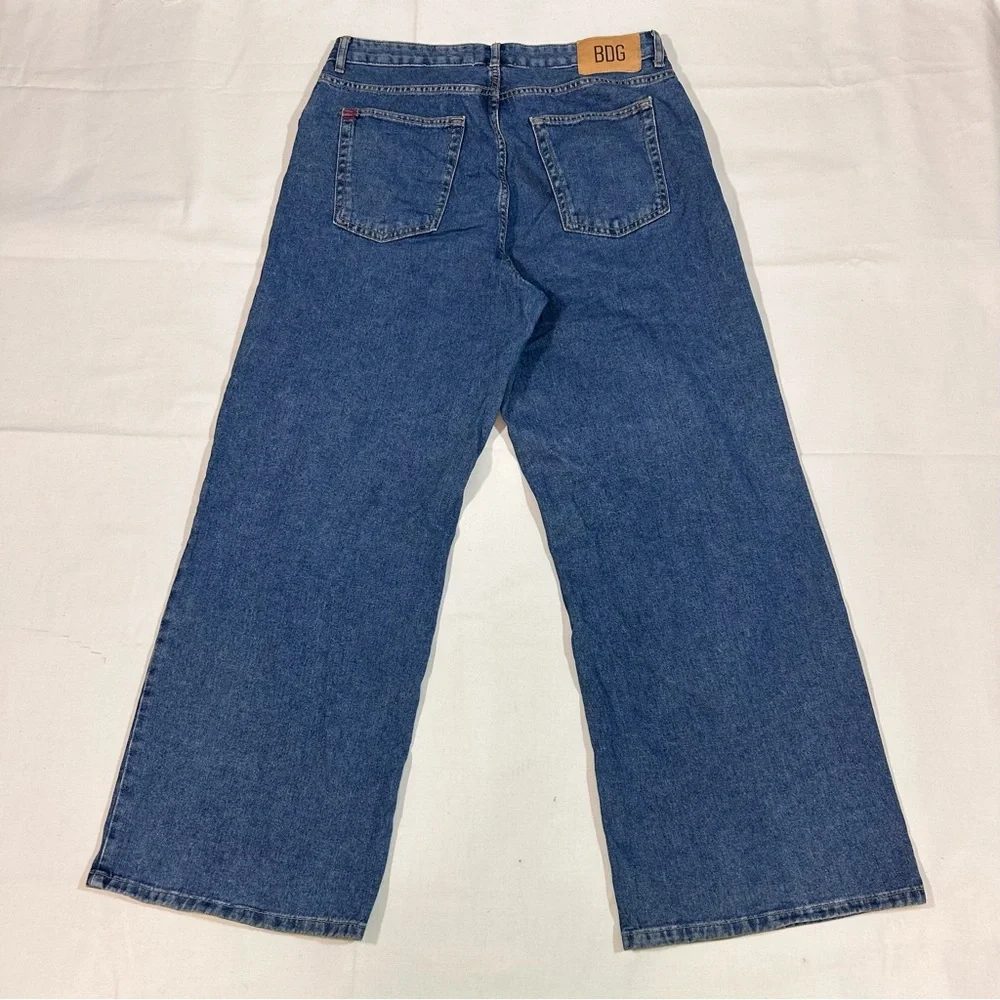 BDG Urban Outfitters Mens 31-32x29.5 Wide Leg Baggy Jeans Grunge Skater Y2K EUC - Picture 6 of 7